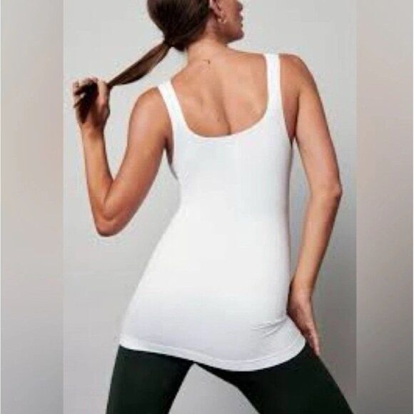 Blanqi White Maternity Support Tank Top Size L - Picture 2 of 7